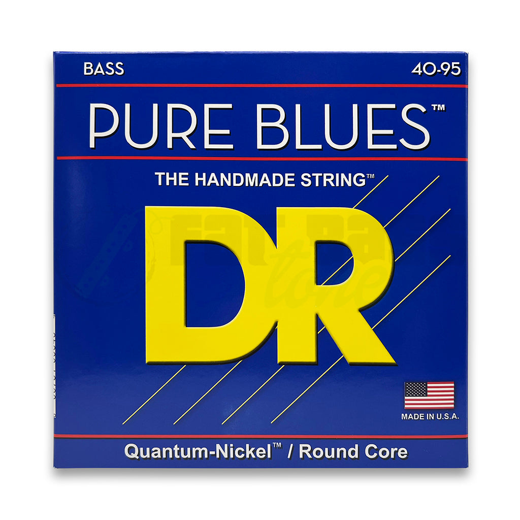 front view of 40-95 DR Pure Blues Bass Strings