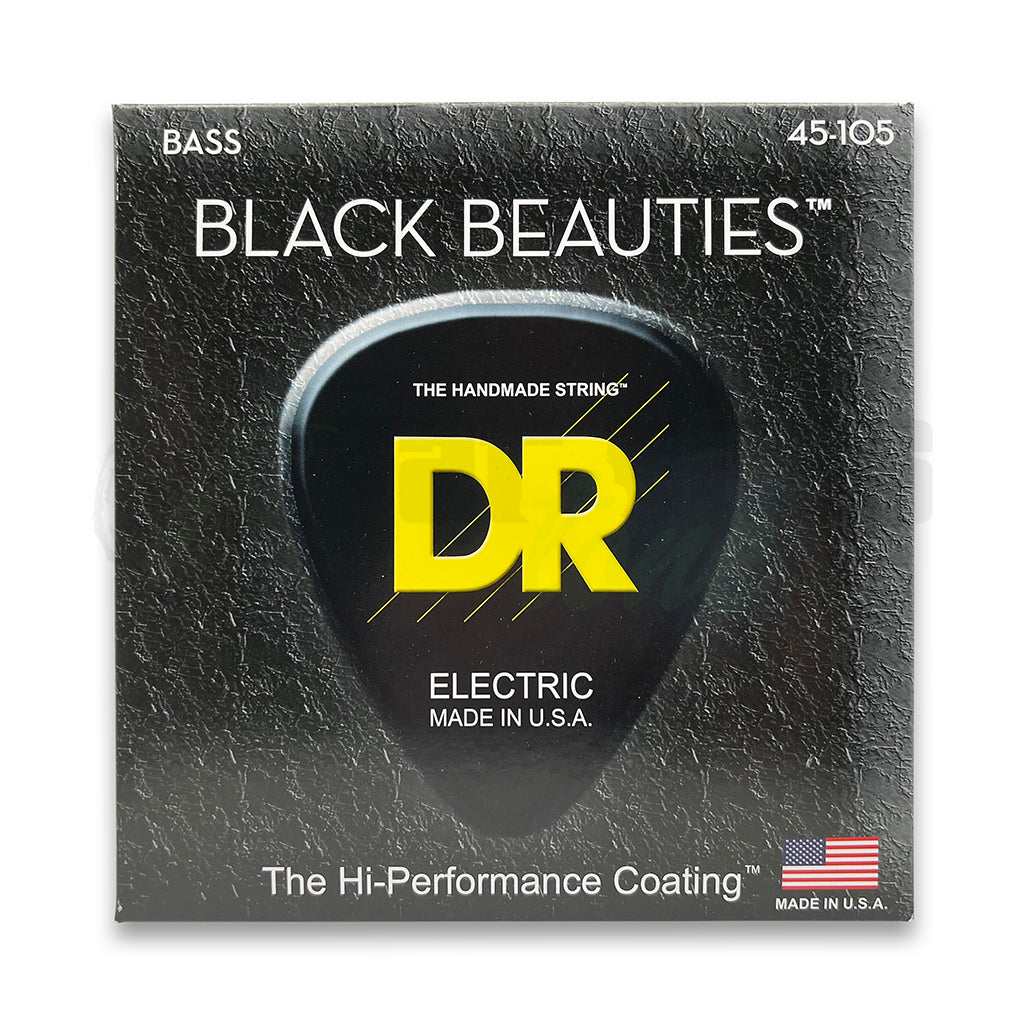 front view of 45-105 DR Black Beauties Bass Strings