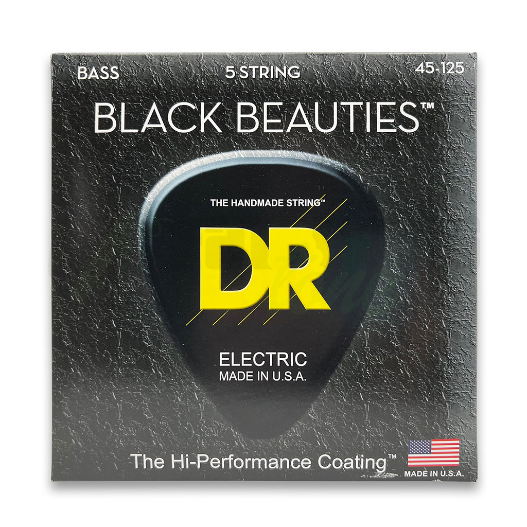 front view of 45-125 DR Black Beauties Bass Strings