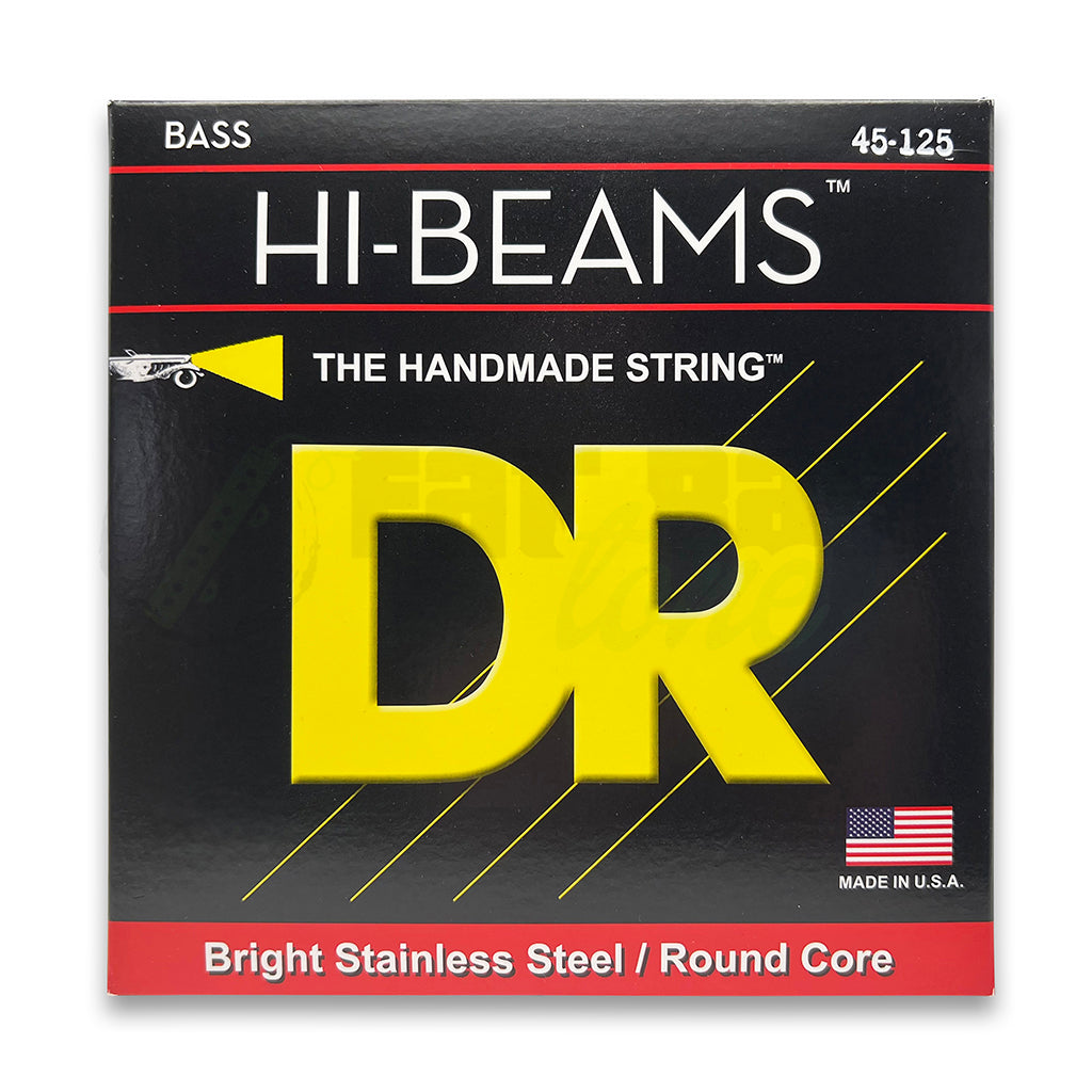 front view of 45-125 DR Hi-Beam Bass Strings for 5 string