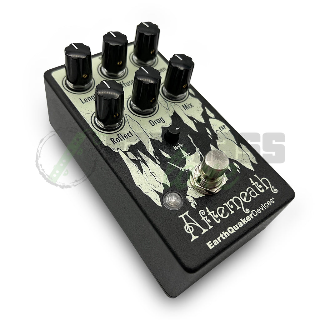 front view of the EarthQuaker Devices Afterneath V3 Reverb Pedal