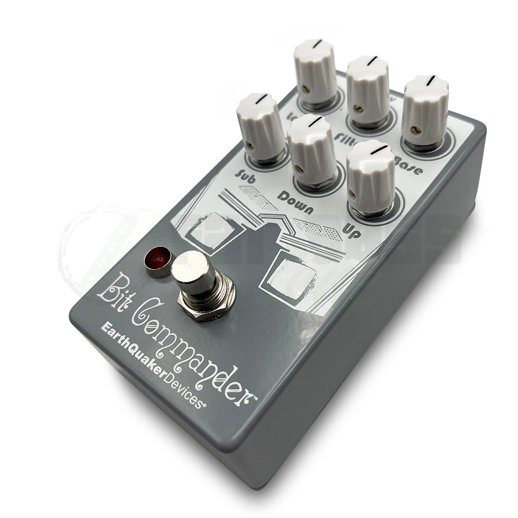 alternate front view of EarthQuaker Devices Bit Commander Octave Synth V2 Pedal