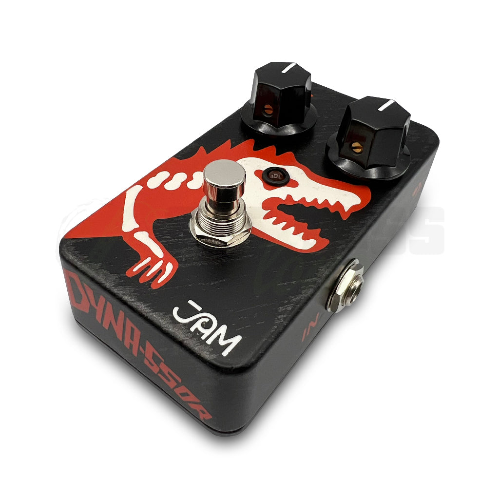 right front view of JAM Pedals Dana-ssoR bass compressor sustainer pedal