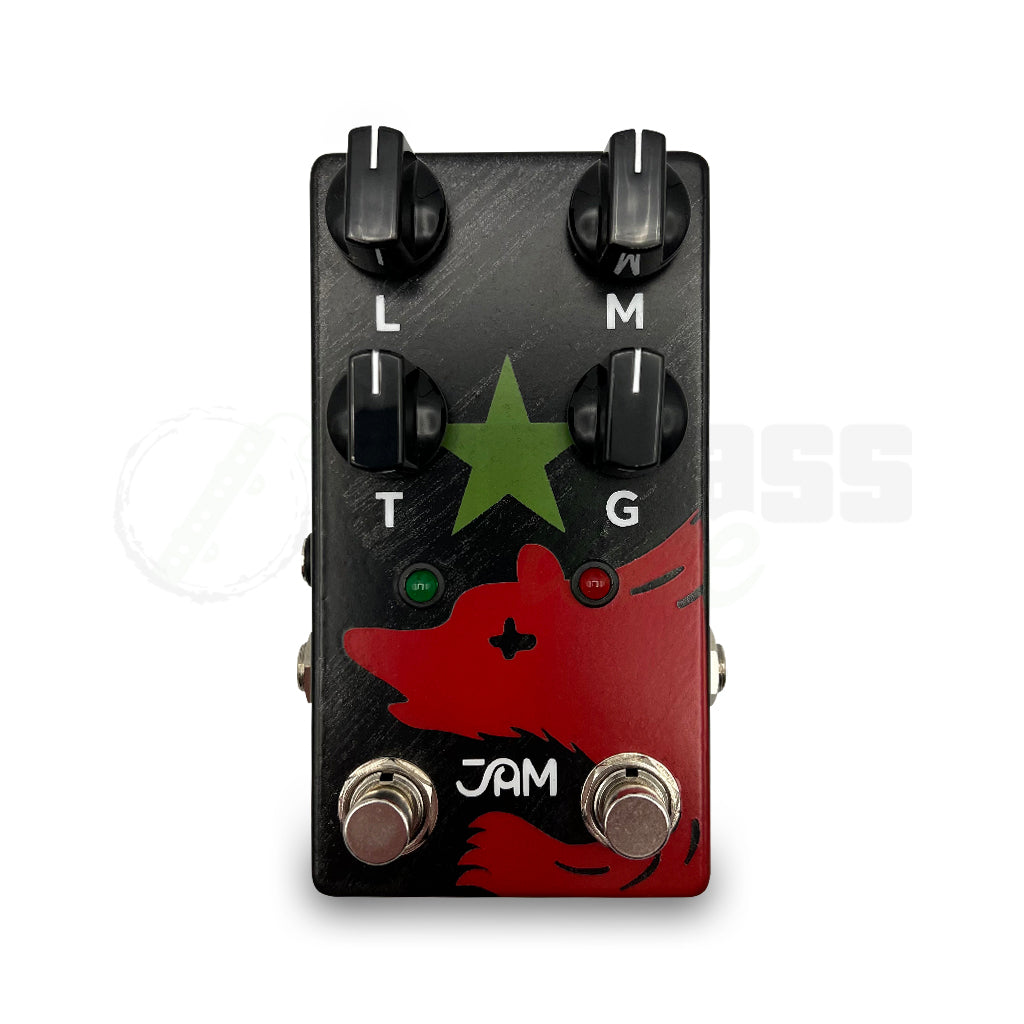 top view of JAM Pedals Red Muck Bass Fuzz Distortion Pedal