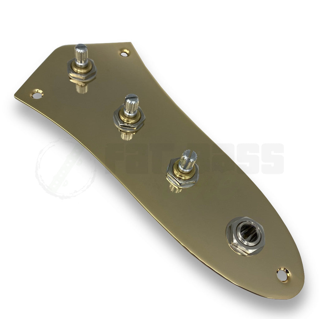 View of Gold Jazz Plate used for Loaded Pre-Wired Passive Harness