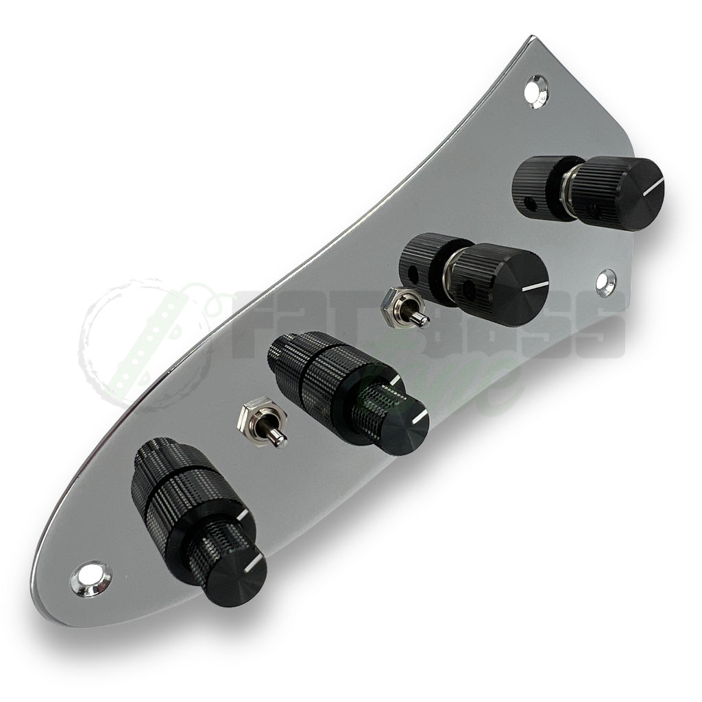 front view of Lusithand 800TS Jazzplate 4 Band Preamp for Jazz Bass Deluxe®