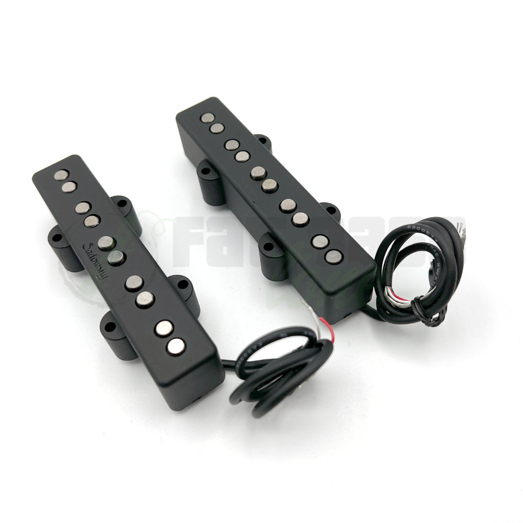 second front angle view of Sadowsky 5 String Split Coil Jazz Bass® Pickups
