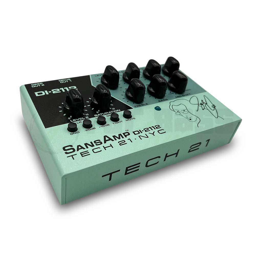 geddy lee bass pedal Tech 21 NYC Geddy Lee DI-2112 Signature Sansamp Outboard Bass Preamp