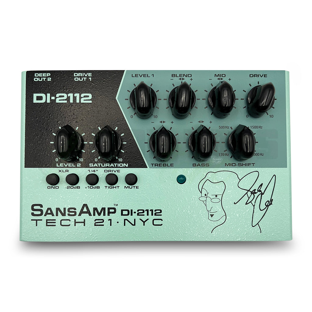 geddy lee pedal Tech 21 NYC Geddy Lee DI-2112 Signature Sansamp Outboard Bass Preamp