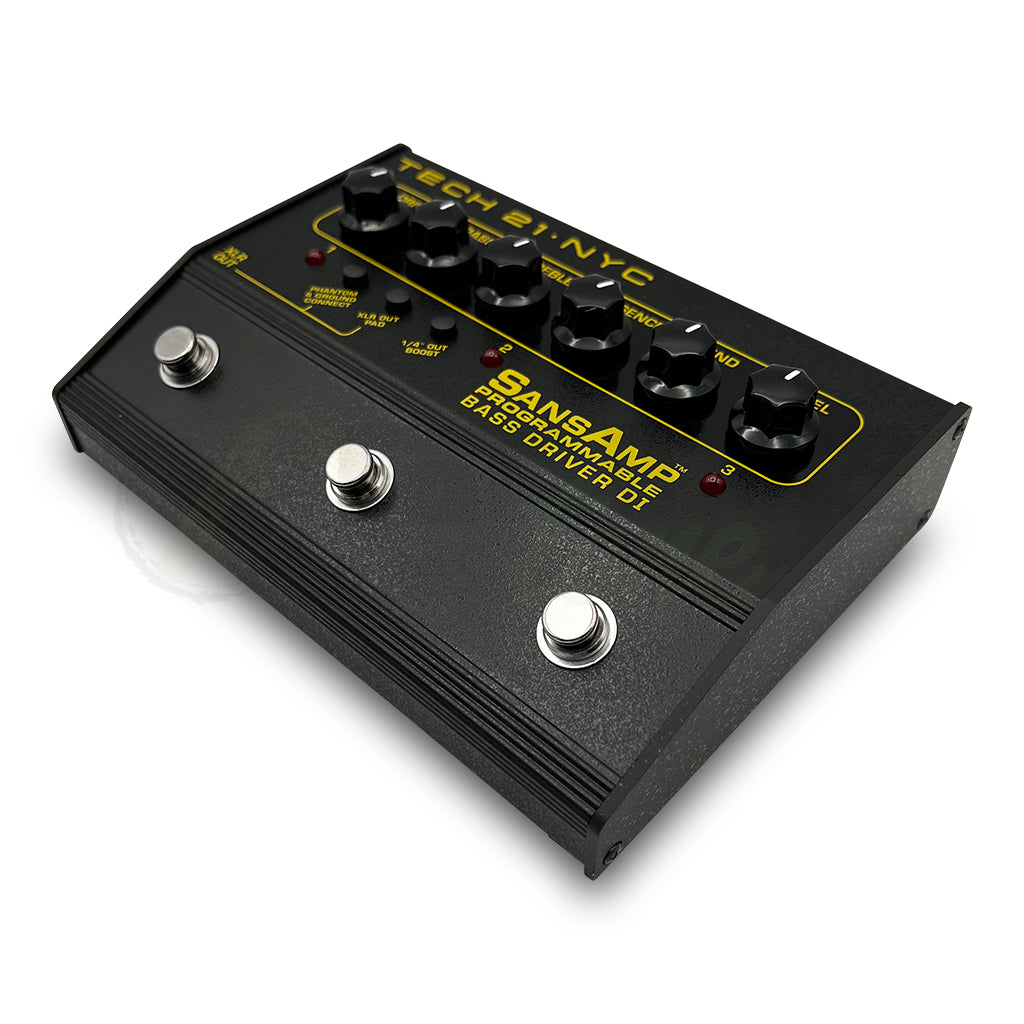 programmable guitar pedal Tech 21 NYC Sansamp Programmable Bass Driver DI Pedal